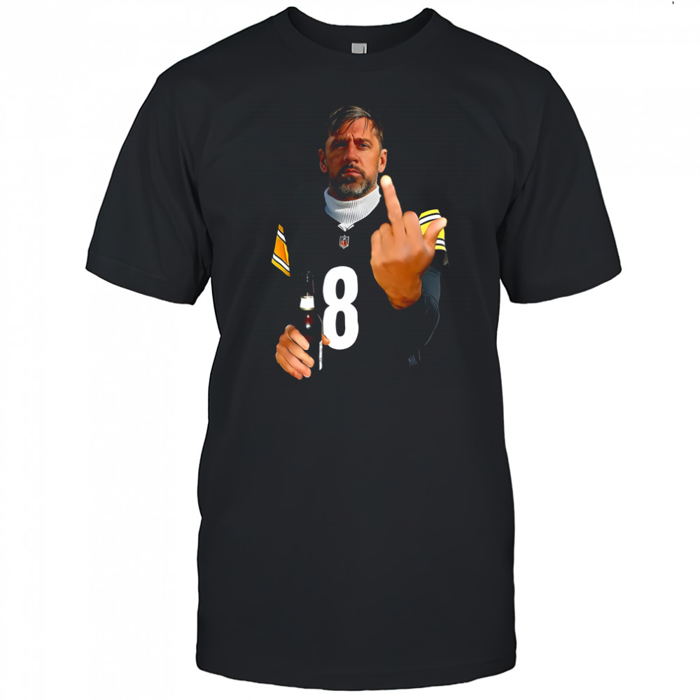 Aaron Rodgers Pittsburgh Steelers NHL middle finger 2026 meme shirt