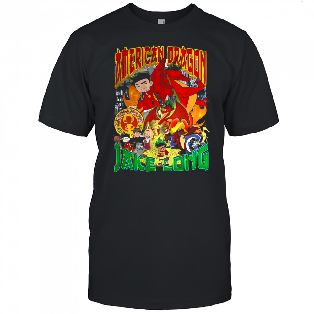 American Dragon Jake Long Disney cartoon retro shirt