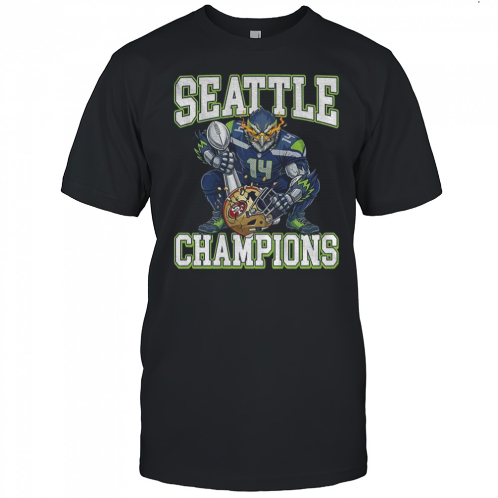 Blitz Seattle Seahawks mascot beat San Francisco 49ers Football Seattle Champions shirt