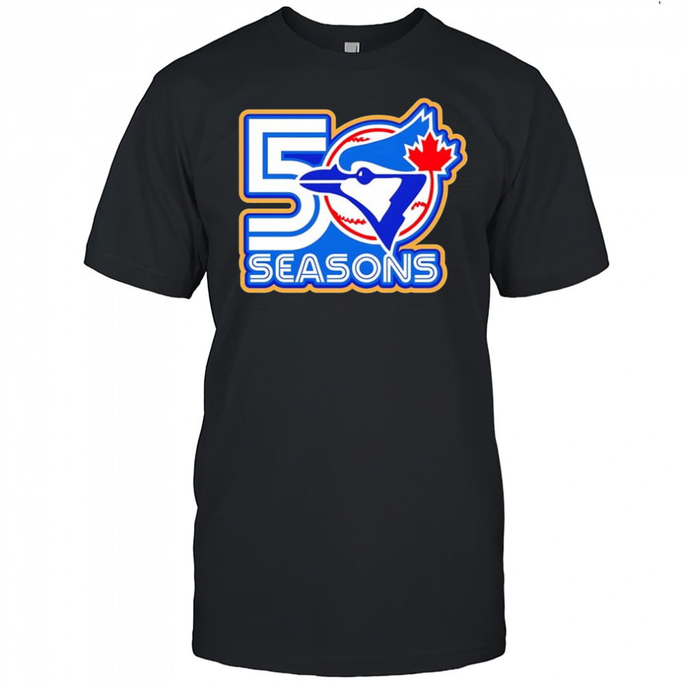 Blue Jays unveil 50th anniversary logo shirt