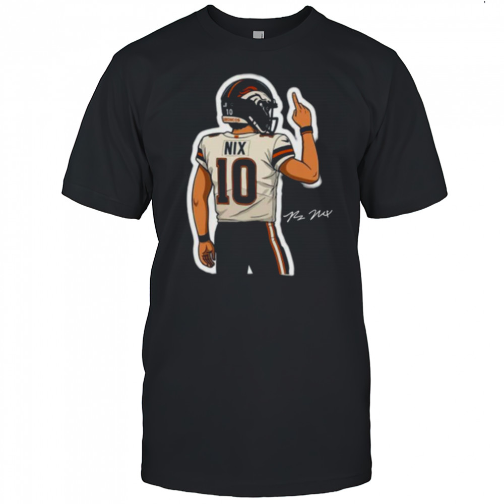 Bo Nix Denver Broncos #10 Statement T Shirt