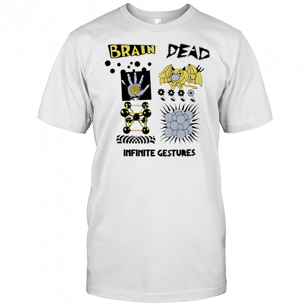 Brain dead infinite gestures graphic shirt