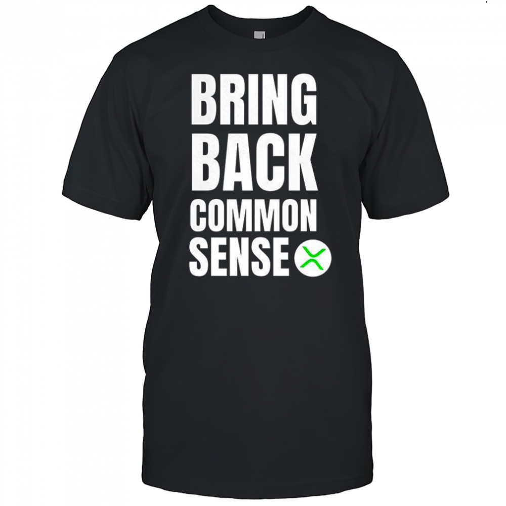 Bring Back Common Sense XRP logo shirt