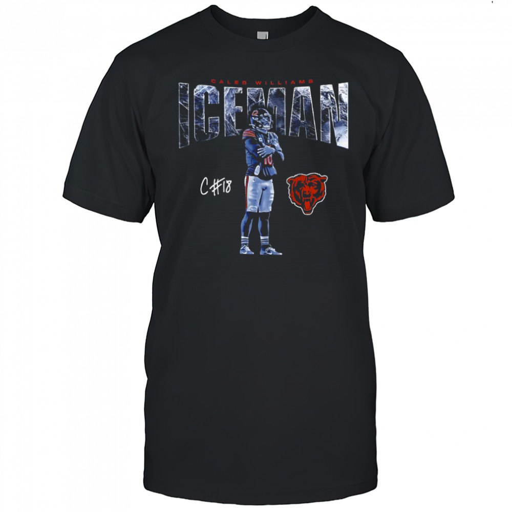 Caleb Williams Chicago Bears Iceman signature logo shirt