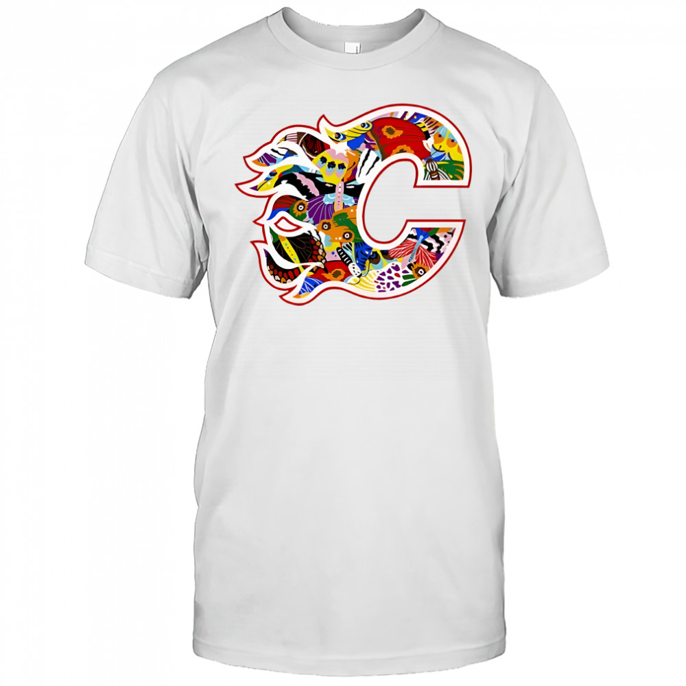 Calgary Flames Pride Night jersey logo shirt