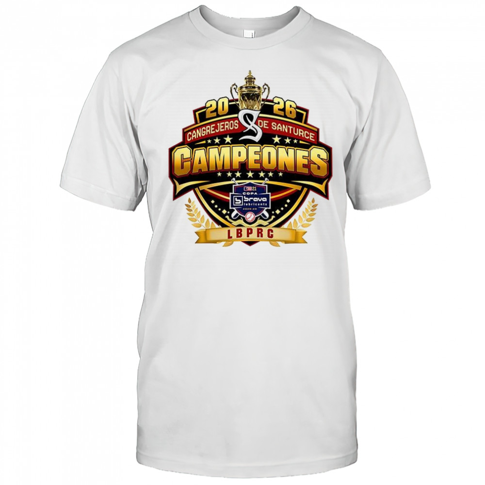 Cangrejeros de Santurce baseball LBPRC Champions 2026 logo shirt