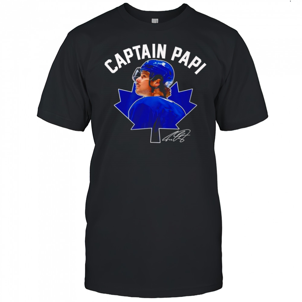 Captain Papi Auston Matthews Toronto Maple Leafs player signature shirt
