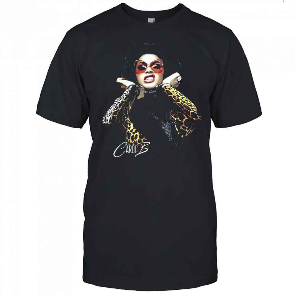 Cardi B handcuffs Moneybagg portrait music lover shirt