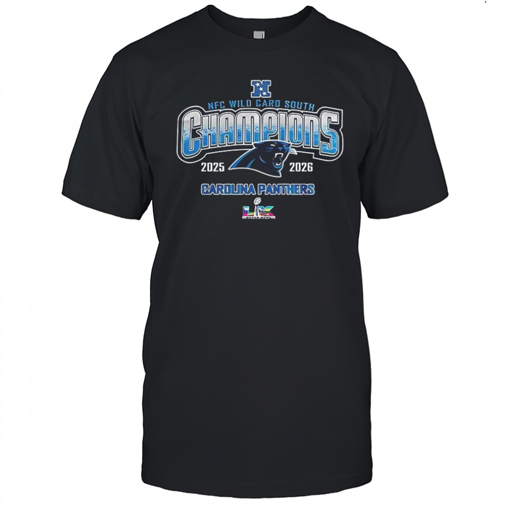 Carolina Panthers NFC Wild Card South Champions 2025-2026 shirt