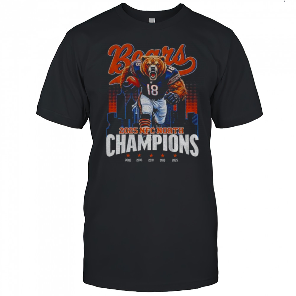 Chicago Bears 2025 NFC North Division Champs Football t shirt