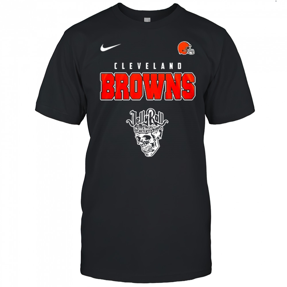 Cleveland Browns x Jelly Roll meets football logo shirt