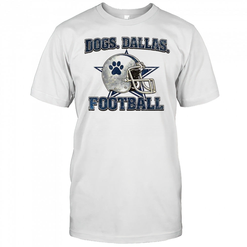Dallas Cowboys NFL Dogs Dallas football helmet logo shirt