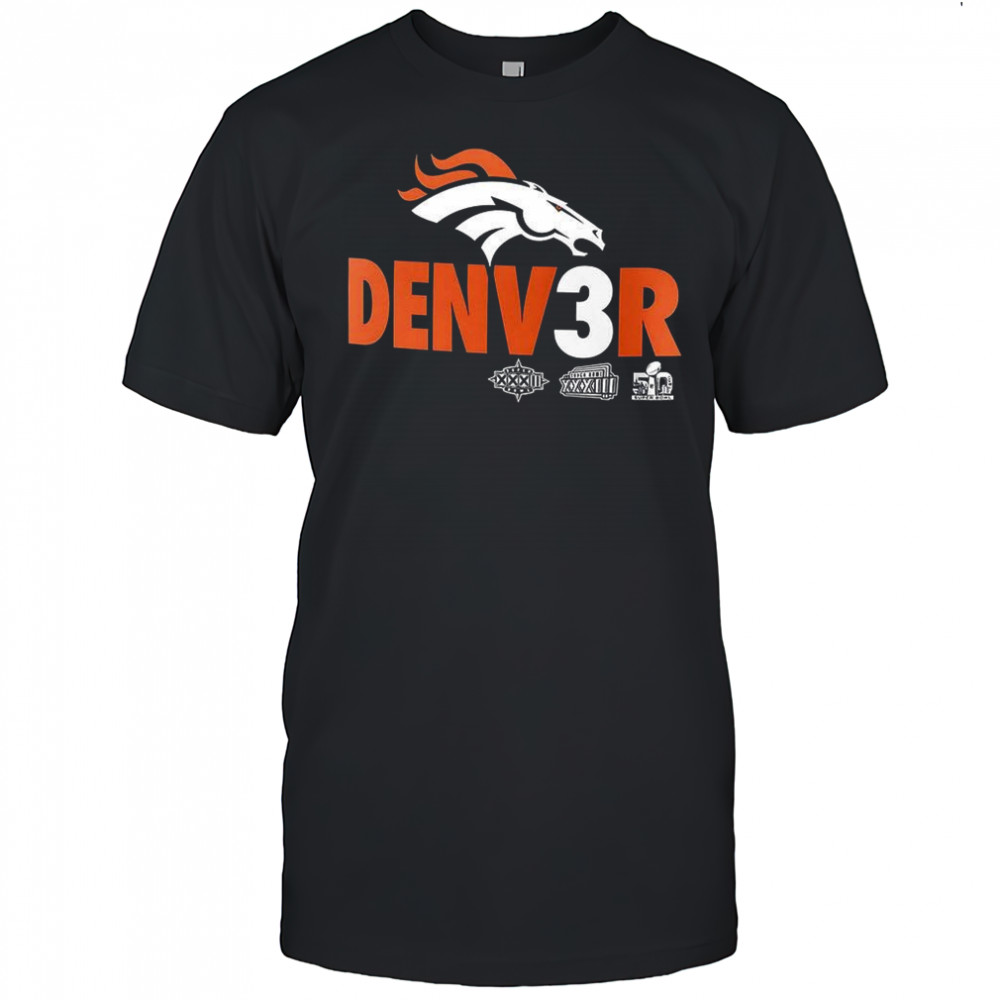 Denver Broncos Denv3r logo shirt