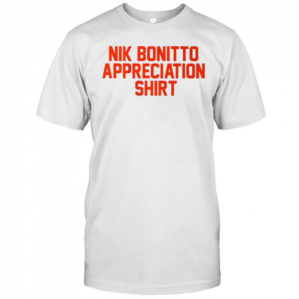 Denver Broncos football Nik Bonitto appreciation letter shirt