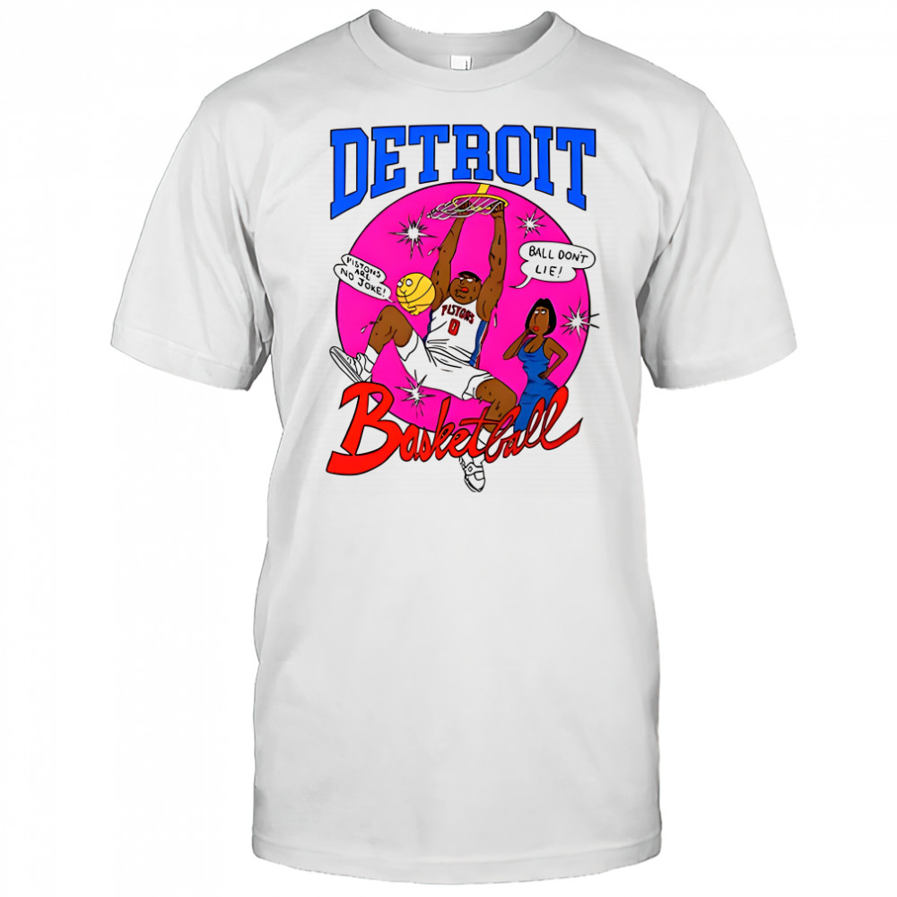 Detroit Pistons Basketball cartoon shirt