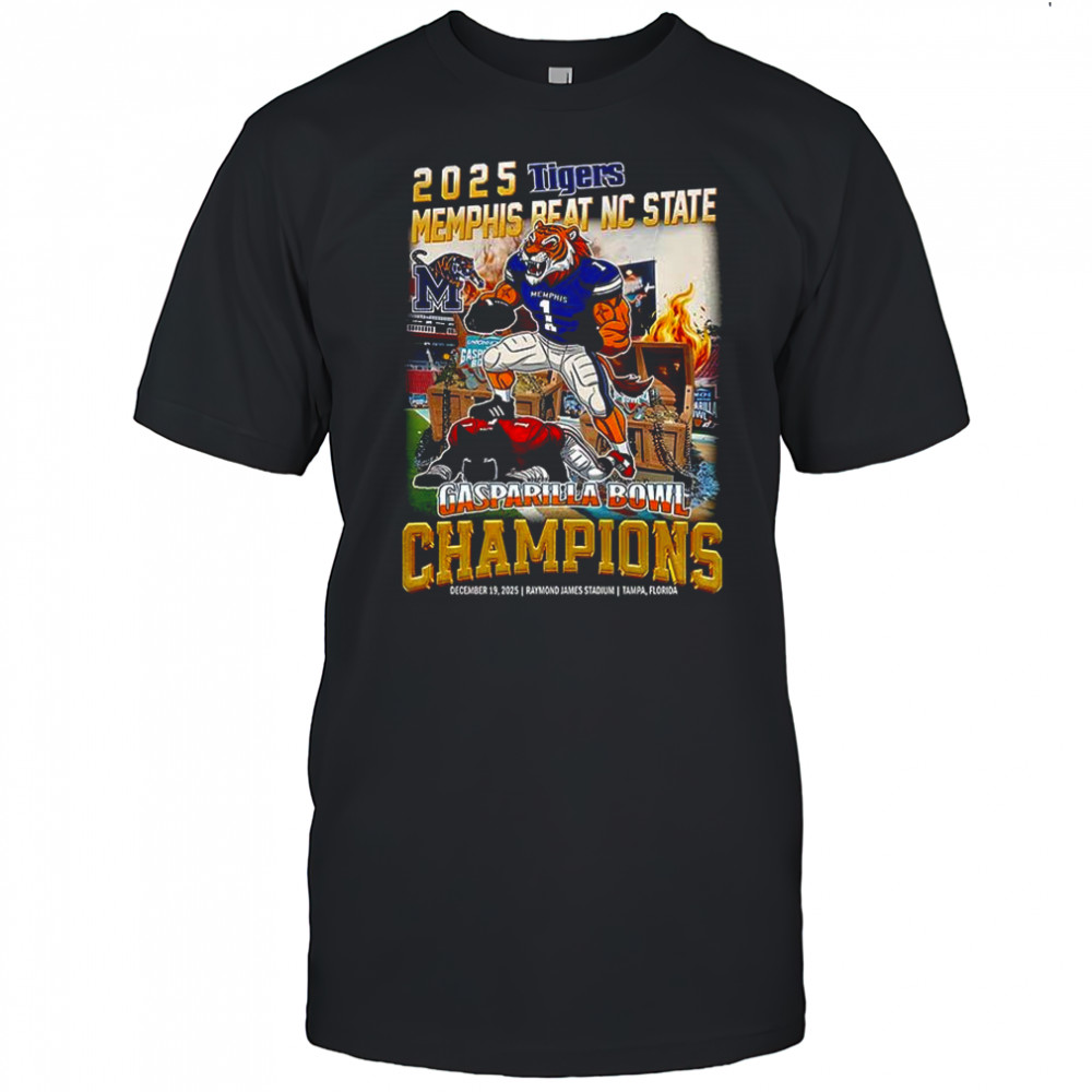 Detroit Tigers 2025 mascot Memphis Beat NC State Champions shirt