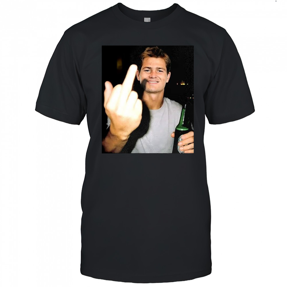 Drake Maye Patriots middle finger party meme shirt