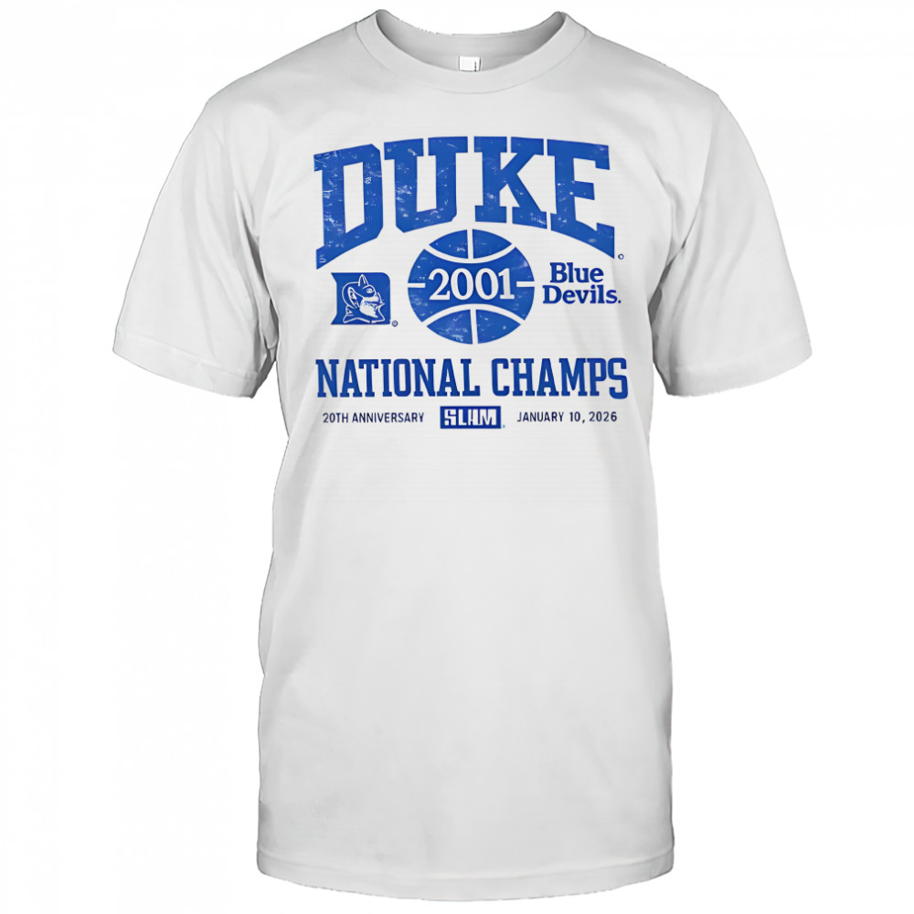 Duke Blue Devils basketball 2001 National Champs 20th anniversary 2026 shirt