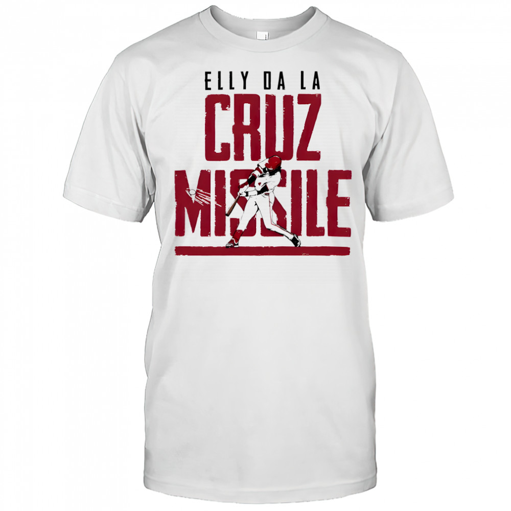 Elly De La Cruz in Cincinnati Reds Missile off The Bat MLB shirt