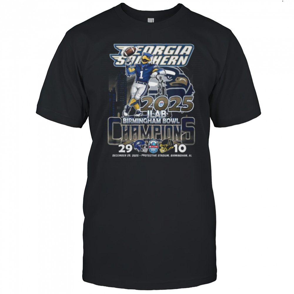 Georgia Southern Eagles 2025 Birmingham Bowl Champions T Shirt