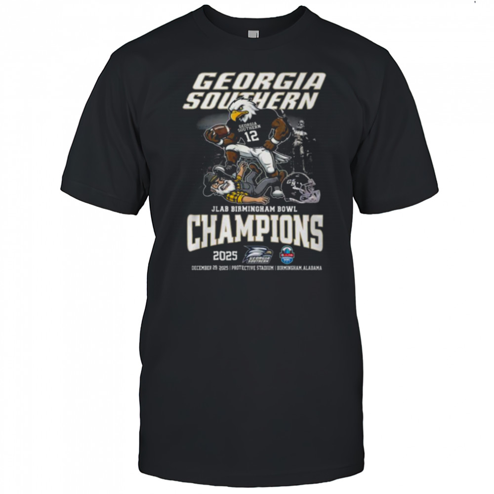 Georgia Southern Eagles JLAB Birmingham Bowl 2025 Champions T Shirt