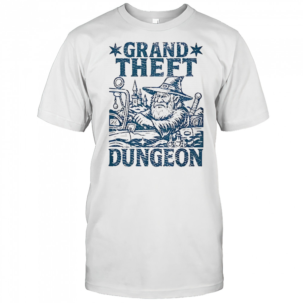 Grand Theft Dungeon D and D parody shirt