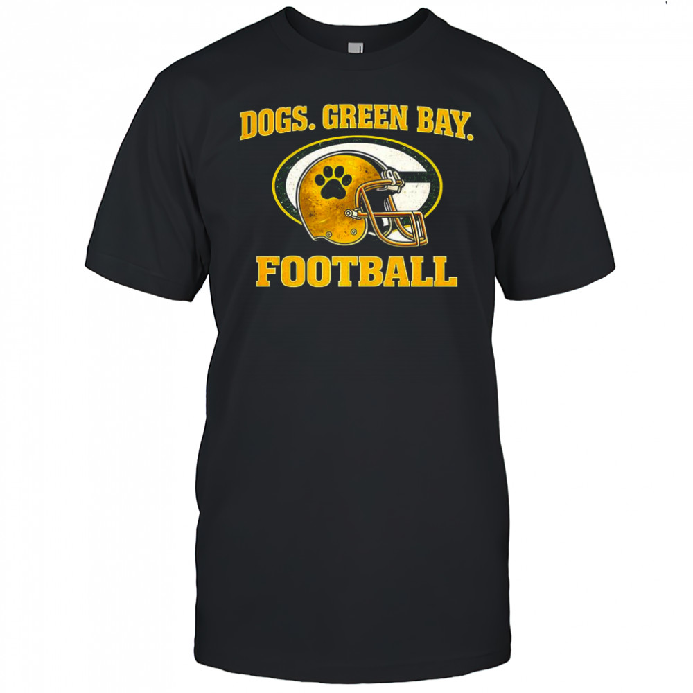 Green Bay Packers NFL Dogs Green Bay Football helmet logo shirt