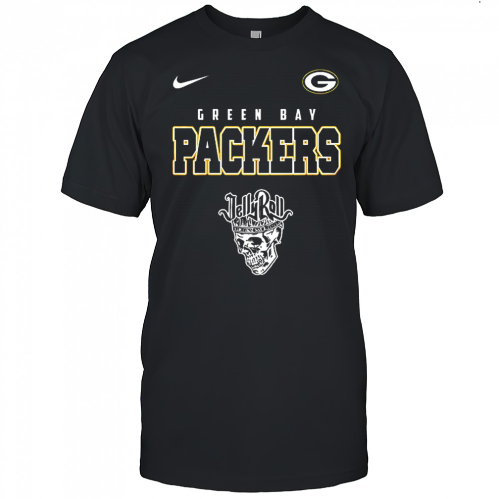 Green Bay Packers x Jelly Roll meets football logo shirt