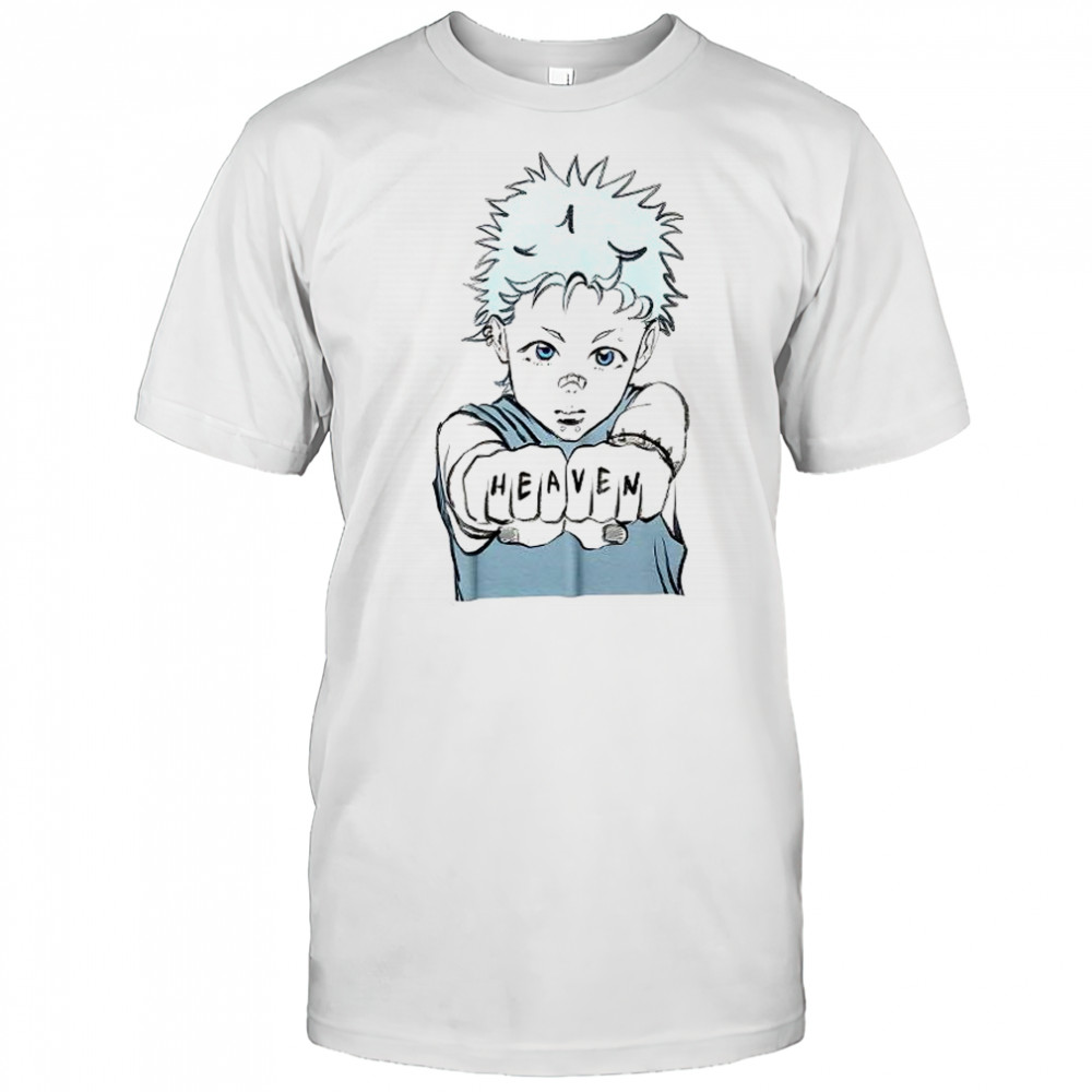 Heaven fist boy big big shirt