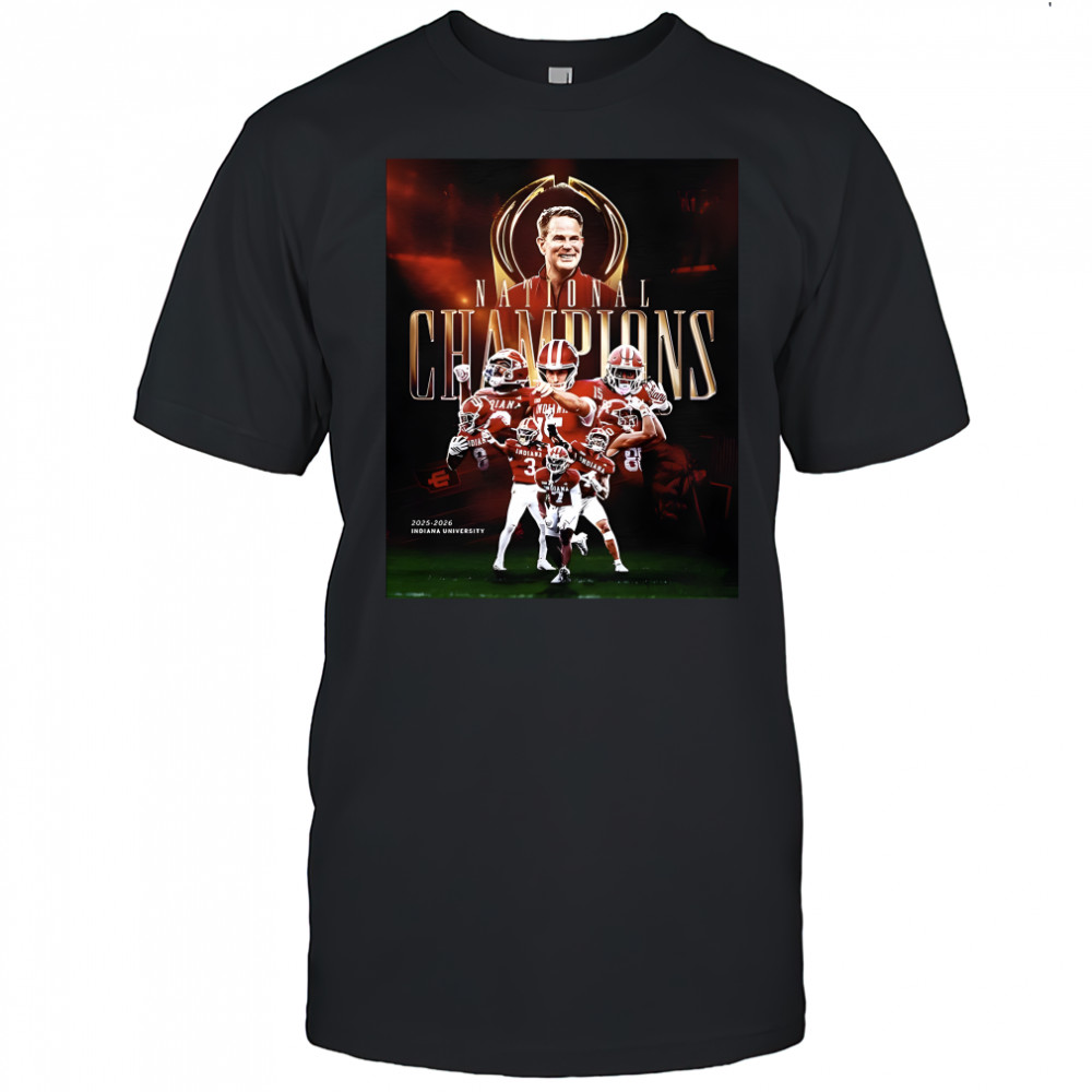 History for the Indiana Hoosiers National Champions 2025-2026 shirt