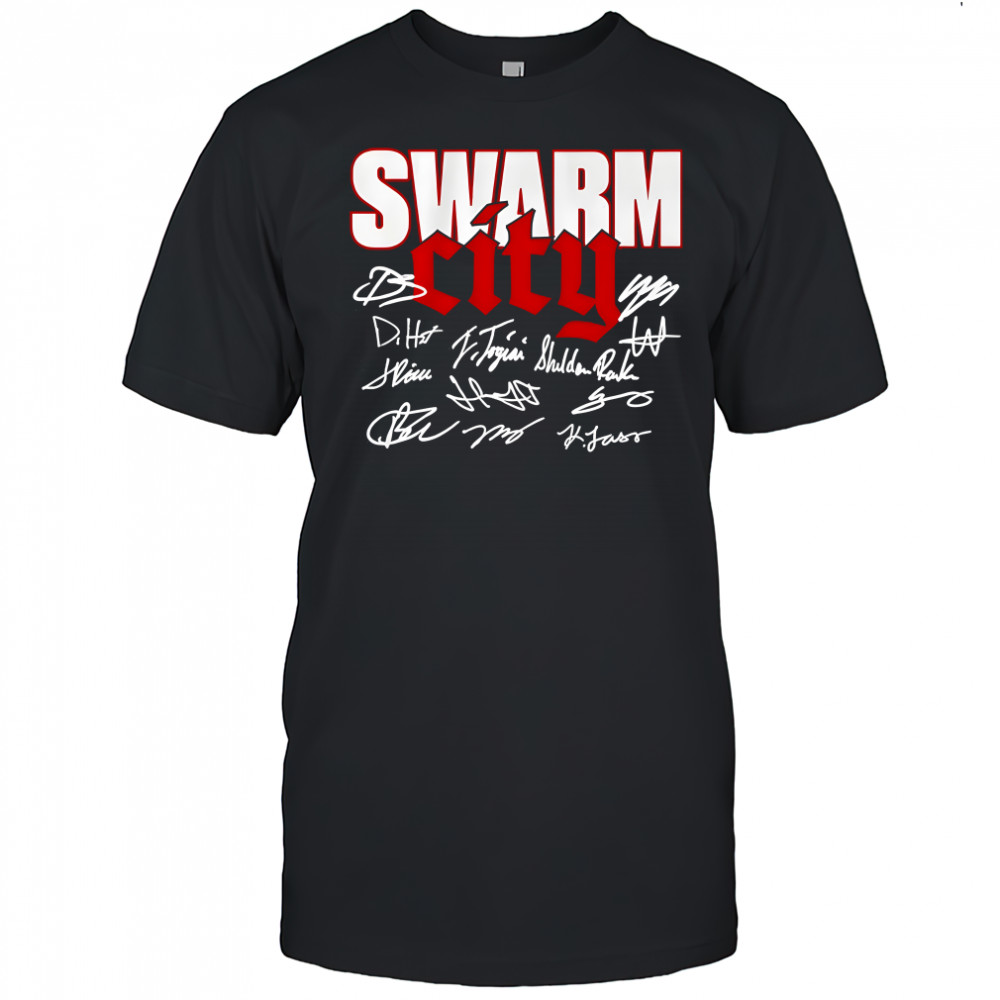 Houston Football Swarm City Houston Texans signature shirt