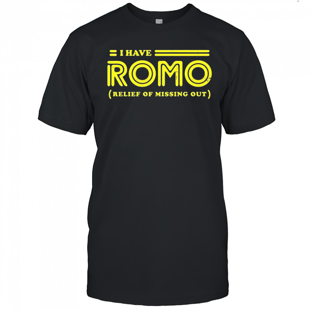 I have Romo relief of missing out logo shirt