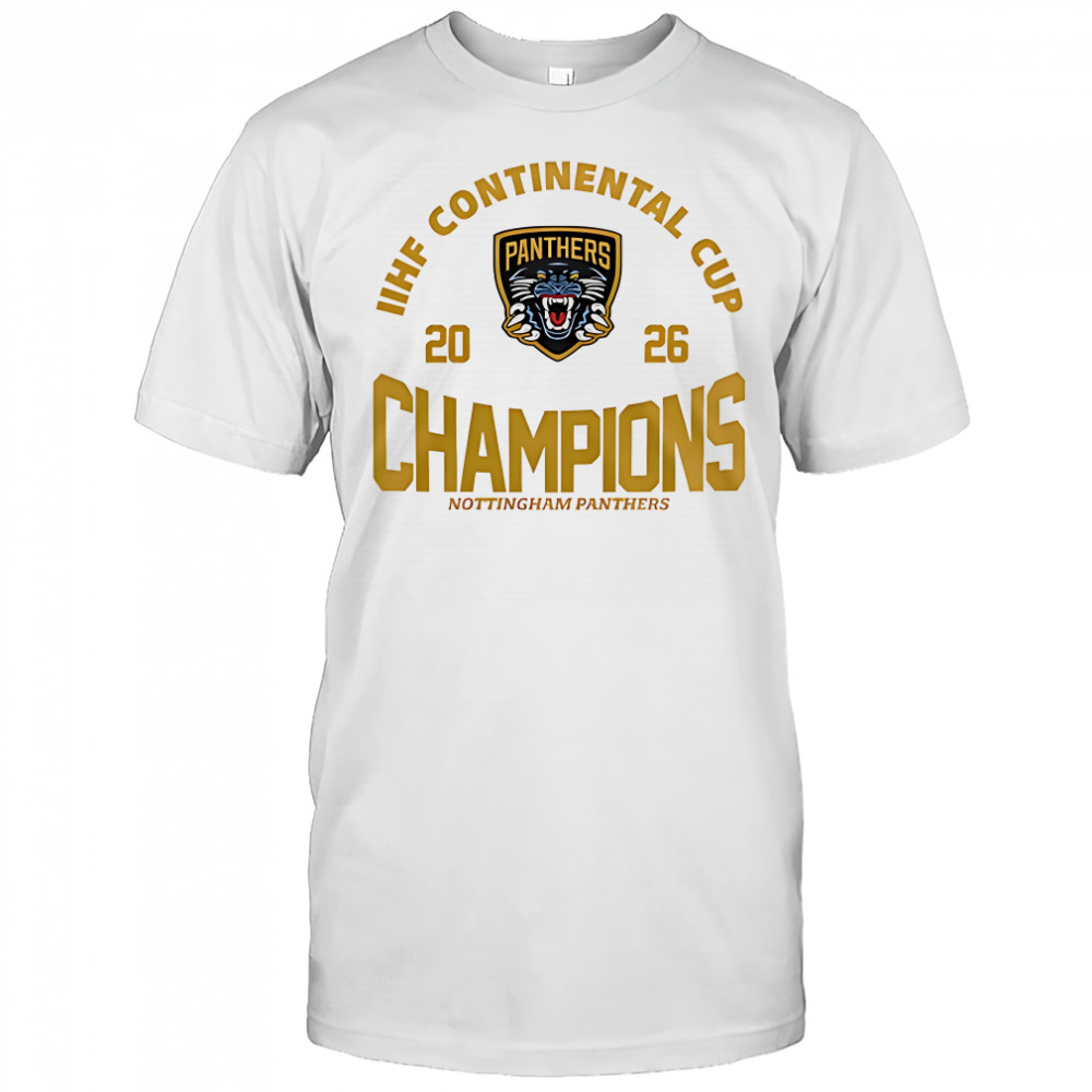 IIHF Continental Cup 2026 Champions Nottingham Panthers shirt