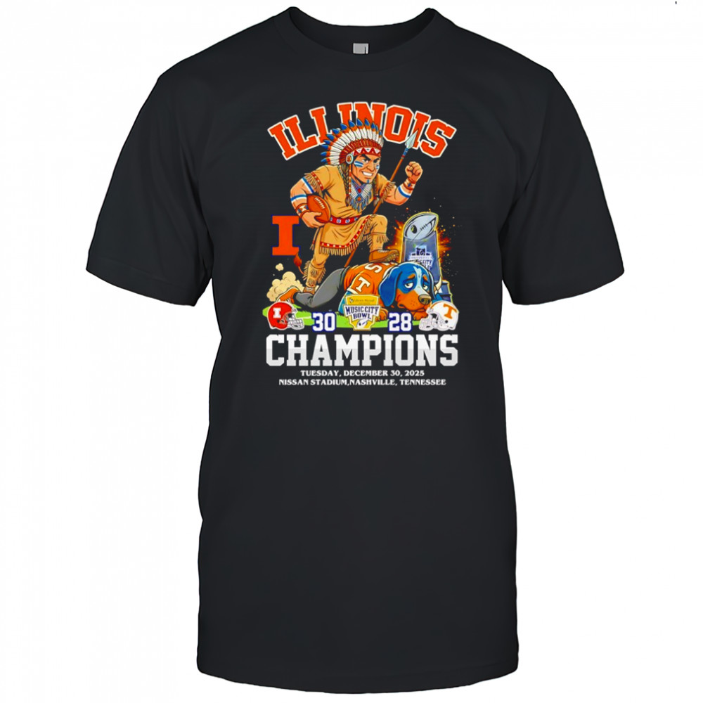 Illinois Fighting Illini beat Tennessee Volunteers Champions shirt