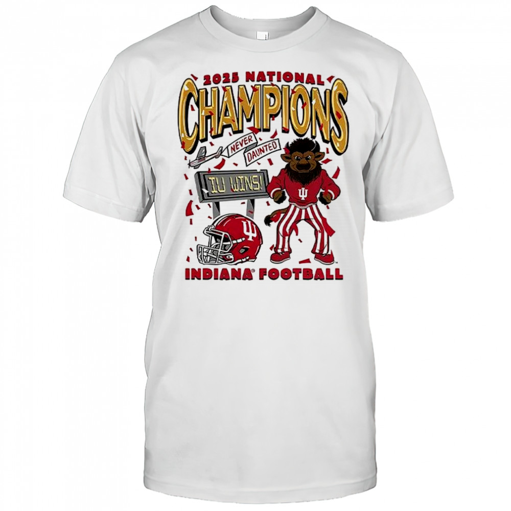 Indiana Hoosier Football Bison 2025 National Champions shirt