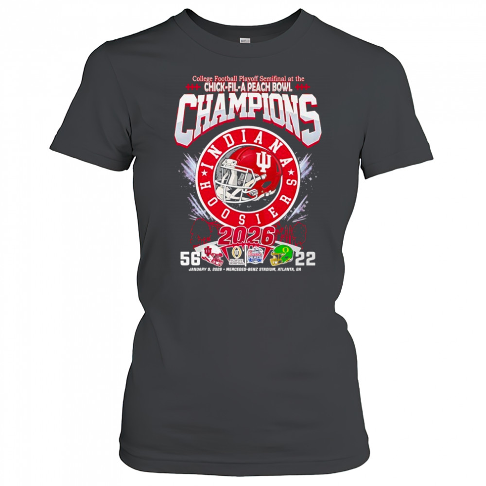 Indiana Hoosiers 56-22 College Football Playoff Semifinal at the Chick-fil-A Peach Bowl Champions 2026 shirt