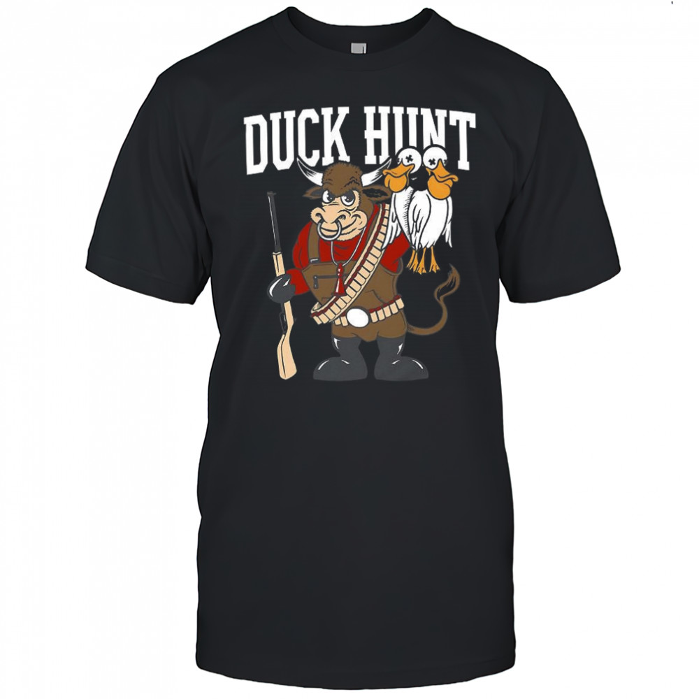 Indiana Hoosiers beat Oregon Ducks CFP National Championship 2026 Duck Hunt mascot shirt