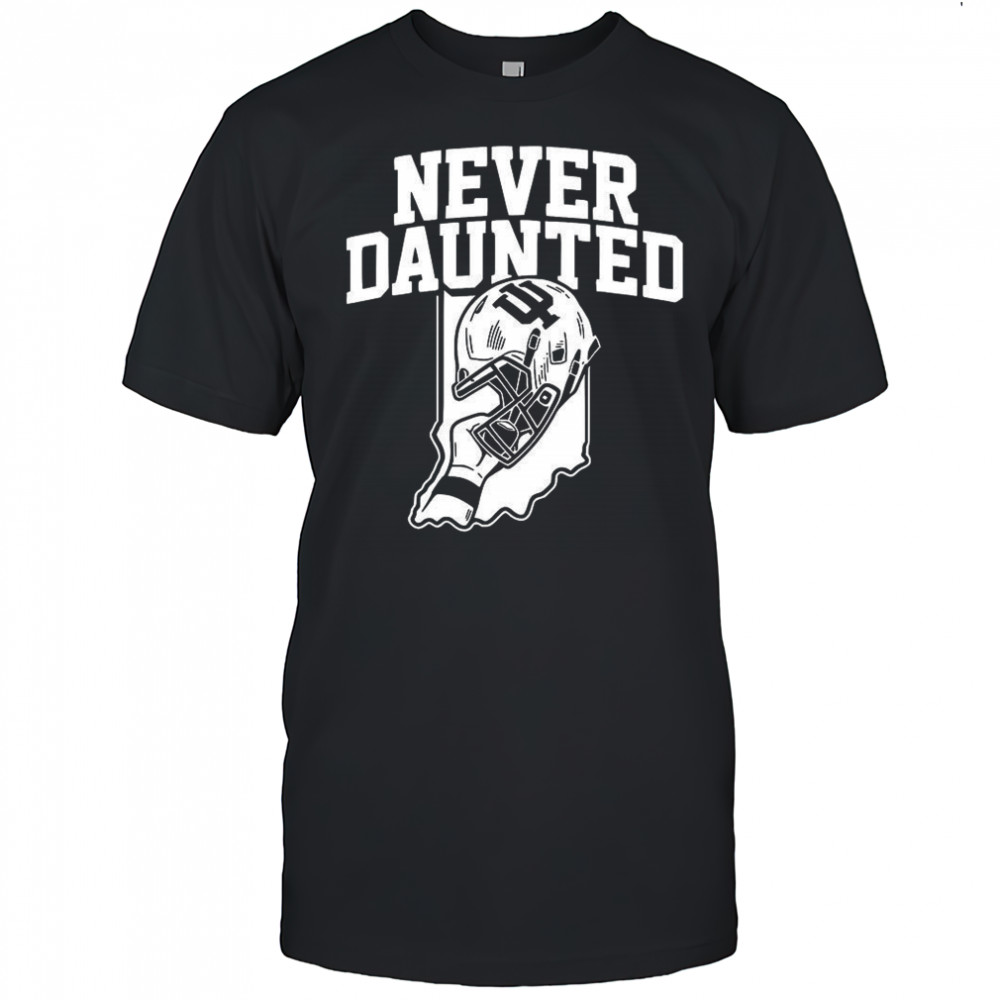 Indiana Hoosiers CFP National Championship 2026 never Daunted helmet shirt