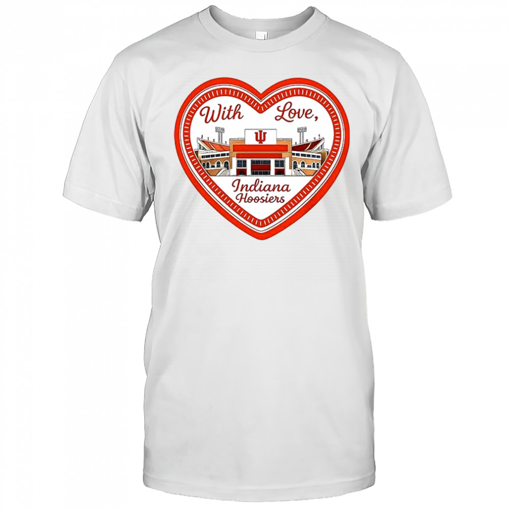 Indiana Hoosiers CFP National Championship 2026 With love Memorial stadium heart shirt