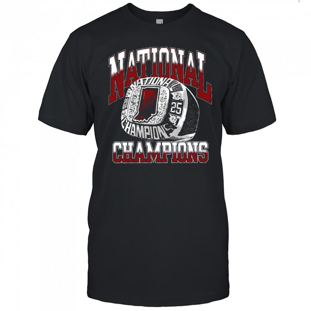Indiana Hoosiers in National Champions Ring 2025 shirt
