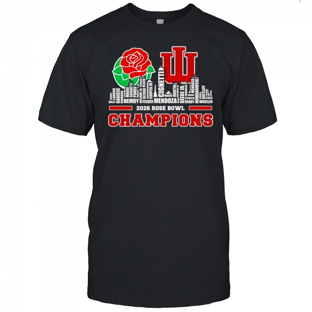 Indiana Hoosiers name of legends 2026 Rose Bowl Champions shirt