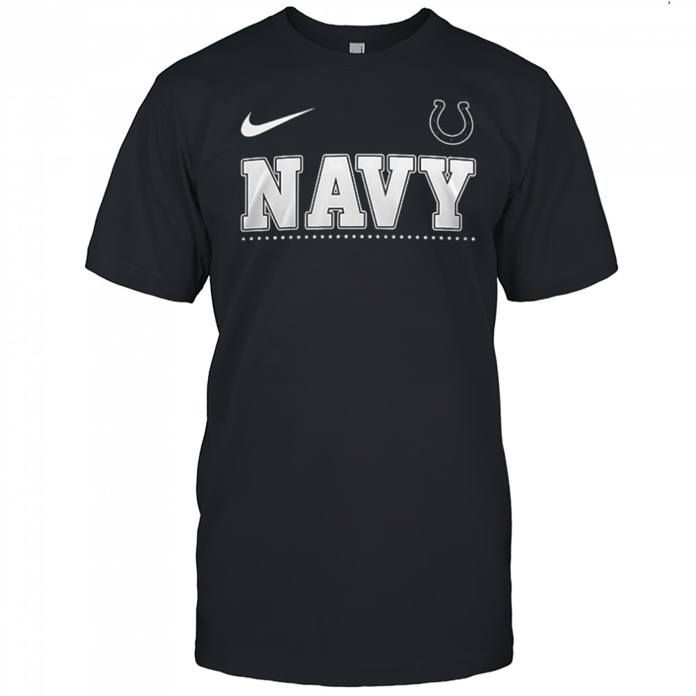 Indianapolis Colts x NAVY never underestimate an old man who was a sailor skull shirt
