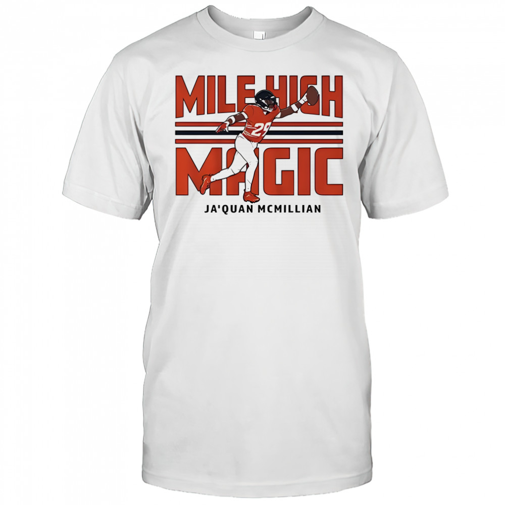 Ja’quan McMillian Denver Broncos football mile high magic retro shirt