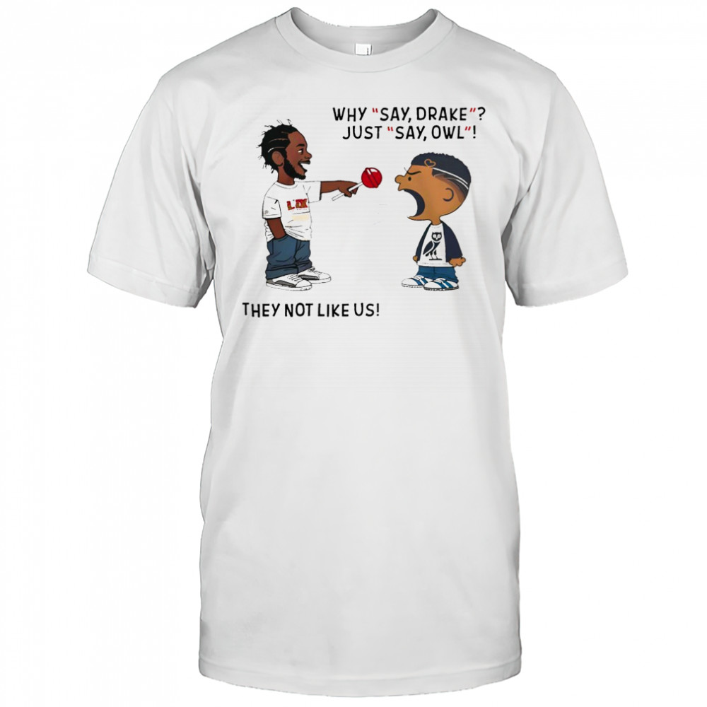 Kendrick Lamar Why Say Drake Just Say Owl They not Like Us Shirt