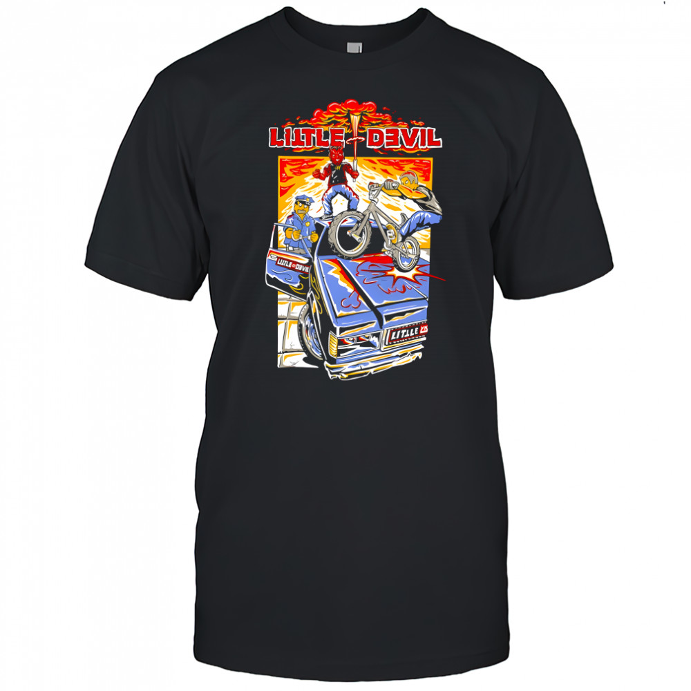 Little Devil devil character police officer shirt