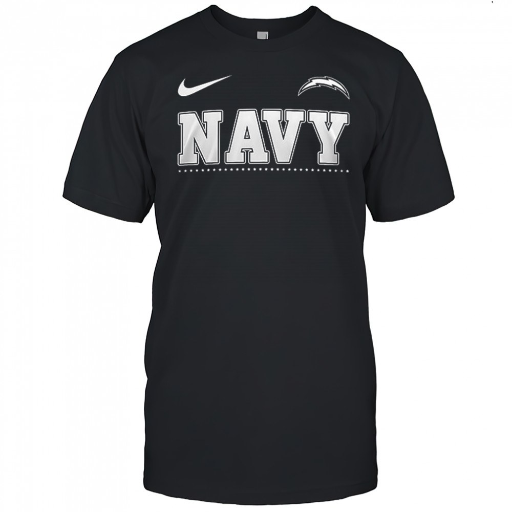 Los Angeles Chargers x NAVY never underestimate an old man who was a sailor skull shirt