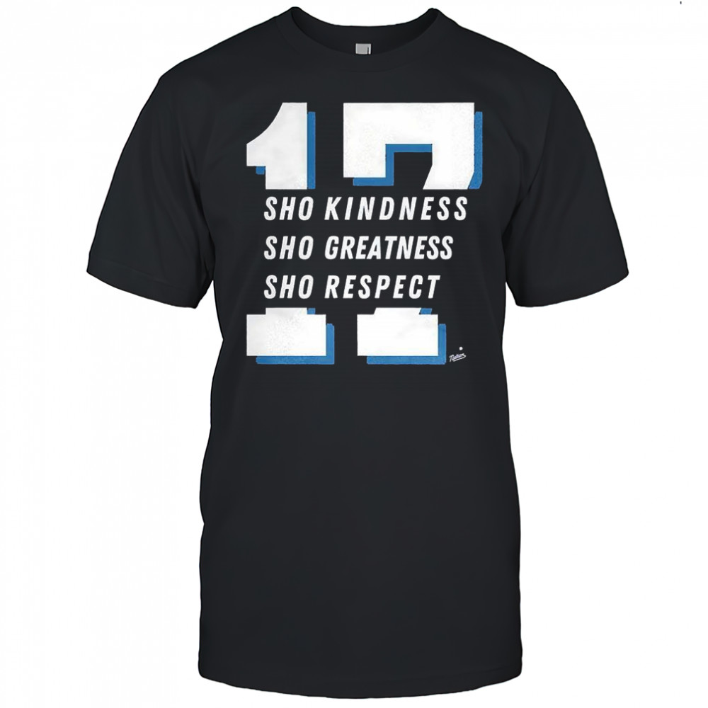 Los Angeles Dodgers baseball Time to Sho kindness greatness respect number 17 shirt