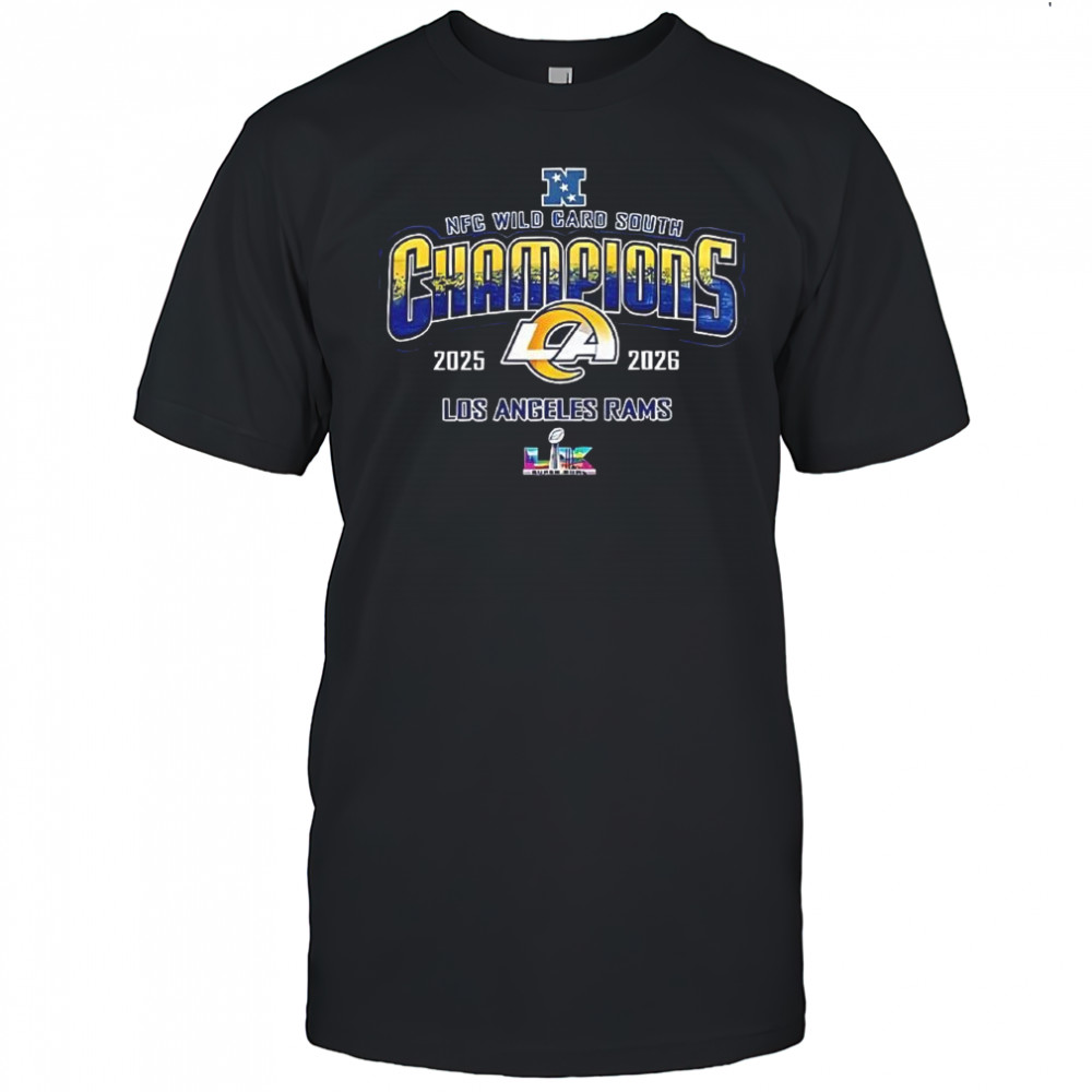 Los Angeles Rams NFC Wild Card South Champions 2025-2026 shirt