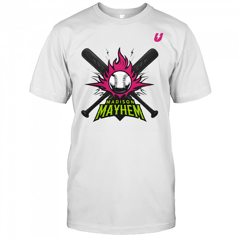 Madison Mayhem logo classic hustle gear shirt