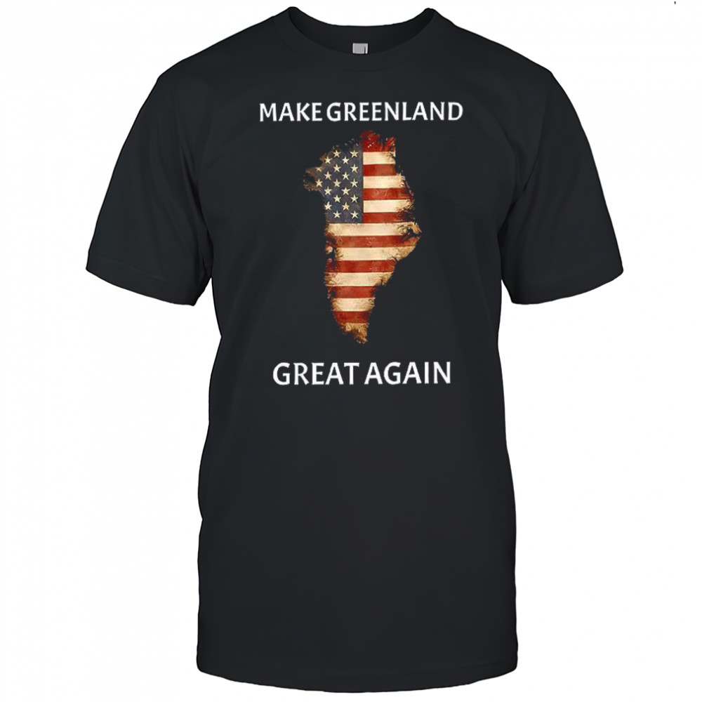 Make greenland great again USA flag shirt